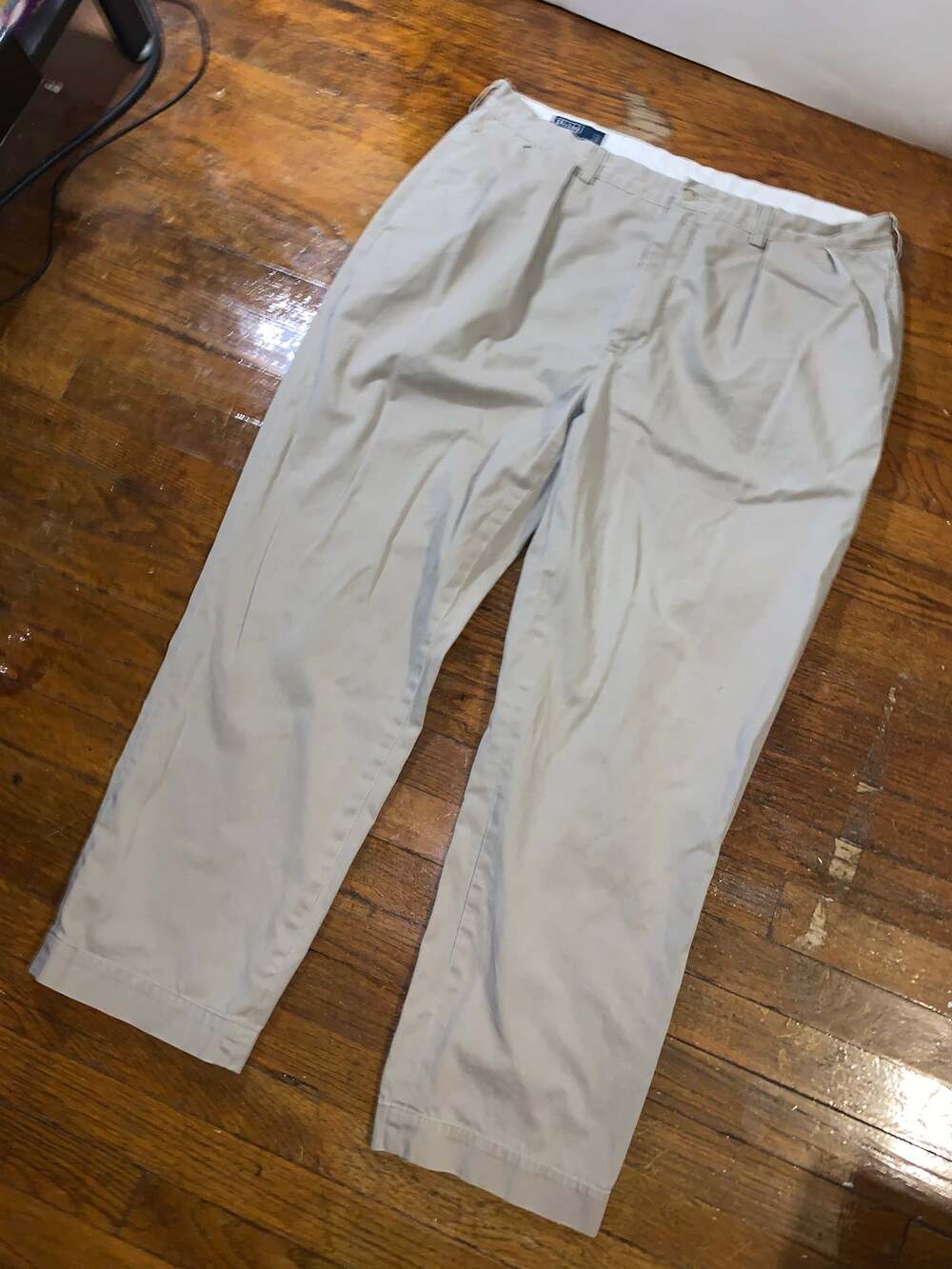 Vintage Polo Ralph Lauren Andrew Chino Pants 38x30 Khaki